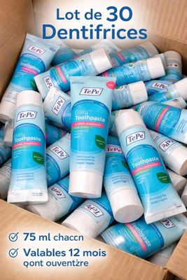 Lot d'environ 30 tubes de dentifrices 75 ML, chacun valable 12 mois ap - Photo 1