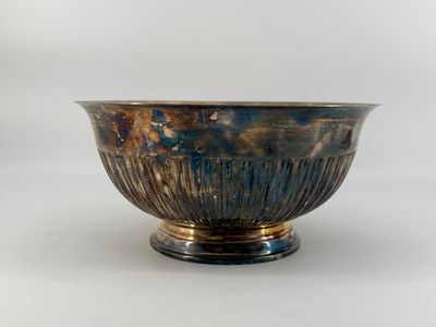 an image of a silver bowl on a white background