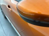 a close up of a car ' s side view mirror