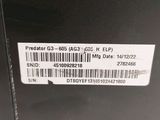 the back of a black box with a barcode on it