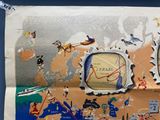 une image représentant une carte de l'Europe sur laquelle figure une horloge