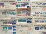 several different types of stamps are displayed on a piece of paper