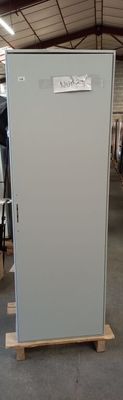 an image of a metal cabinet in a warehouse