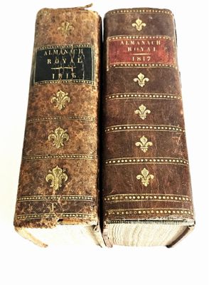 ALMANACHS ROYAUX / Suite de 2 almanachs royaux : 1°) 1816, T…