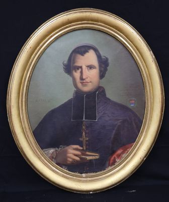 portrait of a man holding a candle in his right hand