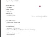 the certificate for the diamond lab