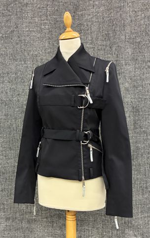 JC DE CASTELBAJAC Paris – Veste noir en polyester et coton struct...