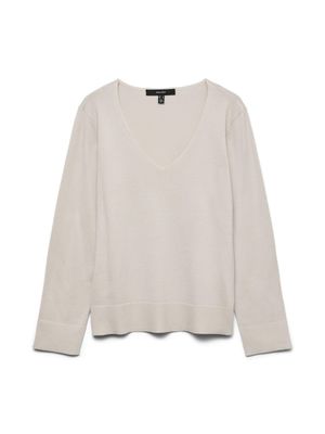 VERO MODA - Pull en maille fine - Col V et manches raglan - …