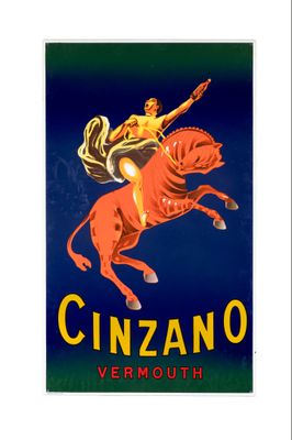 Reproduction encadrée du vermouth Cinzano, par la boutique « War is Hell »