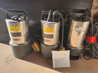 Lot de 3 pompes vide-cave / eaux chargées – SWAP / Jardibest…