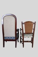 Ensemble de deux fauteuils d'enfant, le premier à décor fleu… (photo 2)