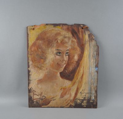 Huile sur panneau signé Renémarie "A Montmartre, un matin".