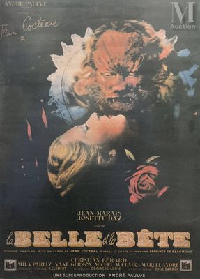 a movie poster of a man kissing a woman with a rose in his hand