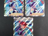 trois cartes à collectionner Pokémon issues du jeu de cartes à collectionner Pokémon