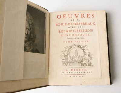 BOILEAU-DESPREAUX, Nicolas. OEuvres, avec des éclaircissemen…
