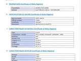 un document comportant une liste d'éléments et de numéros