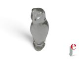 an image of a glass owl figurine on a white background
