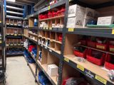 many shelves with many different types of tools on them