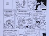 une image représentant une bande dessinée, avec une autre bande dessinée en arrière-plan