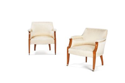 pair of art deco lounge chairs