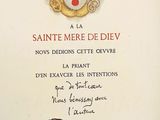 an old book with a picture of a coat of arms and a crown on it