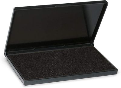a close up of a small black box with a black lid