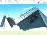 des croquis représentant un homme debout devant un bâtiment et un dessin représentant un homme debout devant un bâtiment