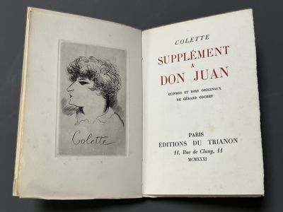 an open book with a drawing of a woman ' s face on it