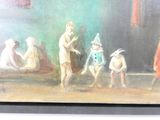 un tableau représentant un groupe de personnes dans un cirque
