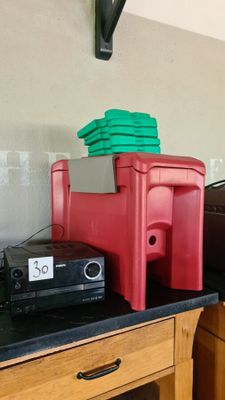 a microwave and a microwave oven sitting on a kitchen counter