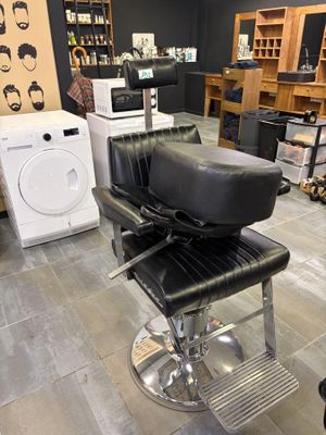 an image of a barber chair in a barber shop