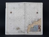 une vieille carte de la côte ouest des États-Unis