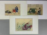 three framed prints of asian women in kimono robes and kimono kimono kimono kimono kimono kimono kimono kimono kimono kimono kim