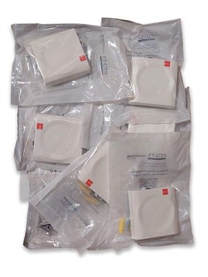 a lot of white items that are in the bag