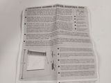 an open book with instructions on it sitting on a table