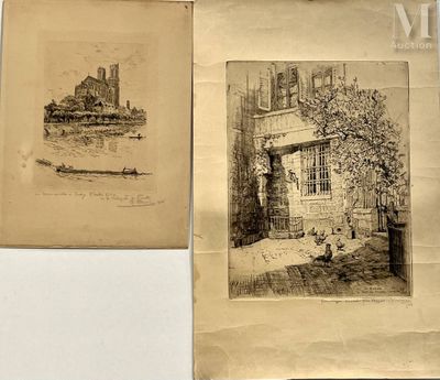 Charles JOUAS (1866-1942) Cour de Rohan - Photo 1