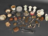 a lot of small objects that are on the table