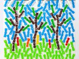 a picture of a picture of a tree made out of gummy