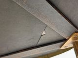 a close up view of the underside of a metal object