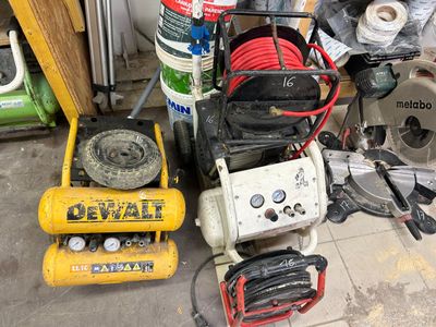 many tools that are sitting on the floor next to each other