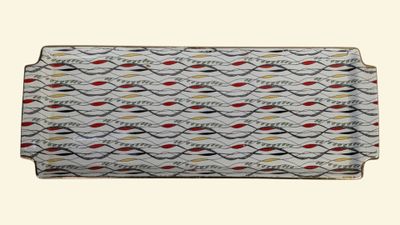 pochette à imprimé de poissons multicolores, avec fermeture à glissière
