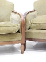 Mobilier de salon ART DECO en bois mouluré comprenant un can… (photo 4)
