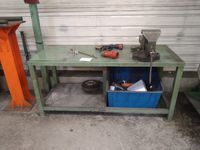 table basse métal avec gros étaux parallele (photo 3)