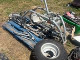 a lot of junk on the ground in the yard