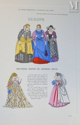 une image représentant un livre sur lequel figurent des personnes vêtues de costumes médiévaux