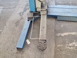 an image of a fork lifter in a garage