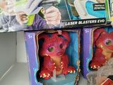 two toys that are sitting on a shelf