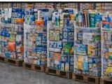 a lot of boxes that are stacked up on a pallet