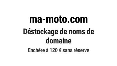 Nom de domaine ma-moto.com. Catégorie: Automobile.