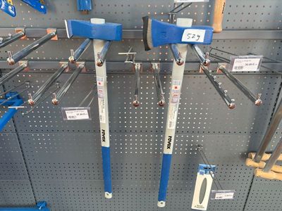 many different types of tools on display in a store